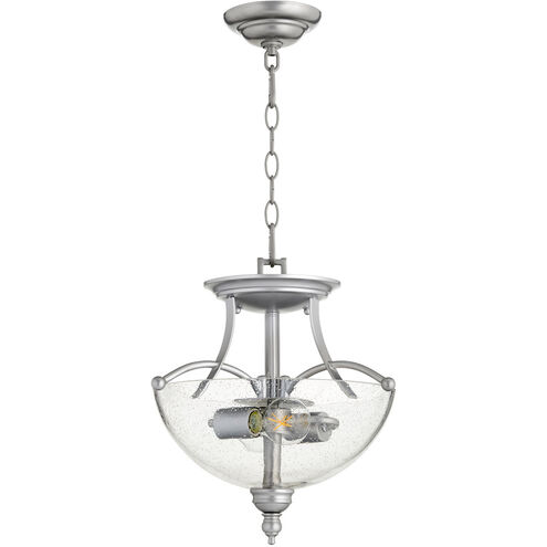 Aspen 2 Light 14 inch Classic Nickel Dual Mount Pendant Ceiling Light