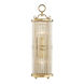 Glass No.1 2 Light 5.75 inch Aged Brass ADA Wall Sconce Wall Light