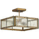 Countervail 4 Light 17.75 inch Antique Brass Semi-Flush Mount Ceiling Light