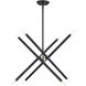 Soho 8 Light 24 inch Black Chandelier Ceiling Light