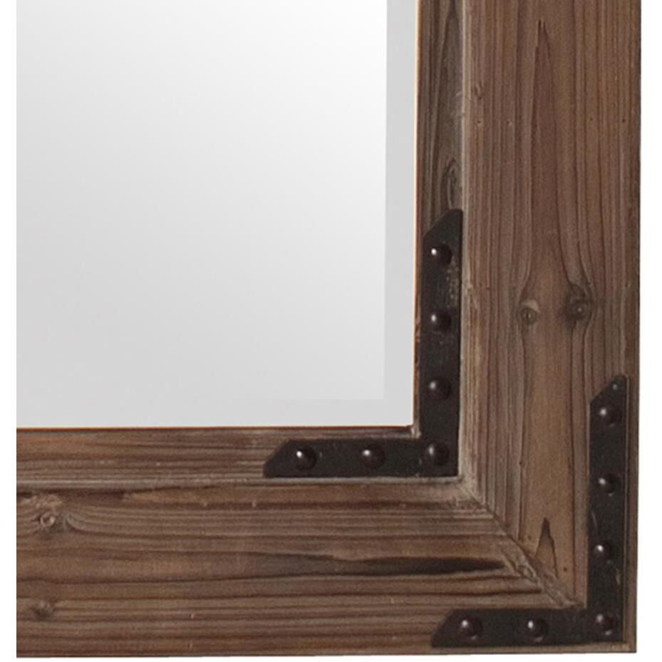 Caldwell 46 X 34 inch Wood and Iron Wall Mirror