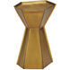 Merola 20.25 X 16.5 inch Antique Brass and Bronze Accent Table