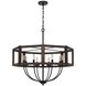 Renton 8 Light 30 inch Oak Chandelier Ceiling Light