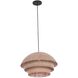 Seychelles 1 Light 20 inch Matte Black Pendant Chandelier Ceiling Light