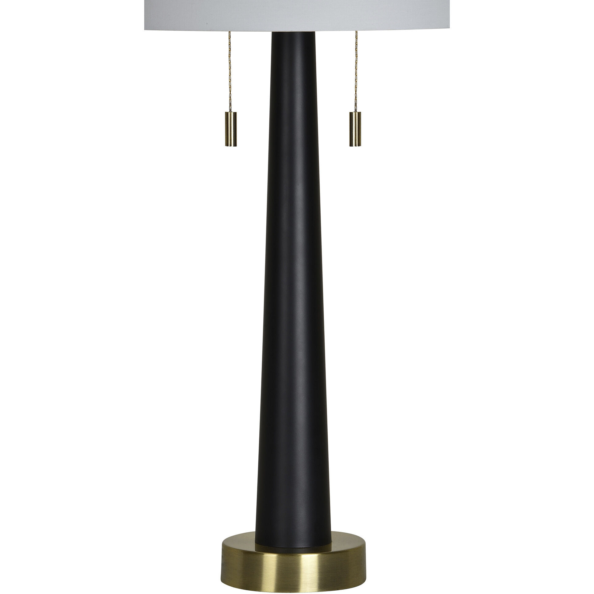 Dane 35 inch 100.00 watt Matte Black and Antique Brass Table Lamp Portable Light