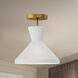 Alora Mood Betty 1 Light 10.25 inch Aged Gold Semi Flush Mount Ceiling Light