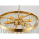 Canada 6 Light 16 inch Gold Chandelier Ceiling Light