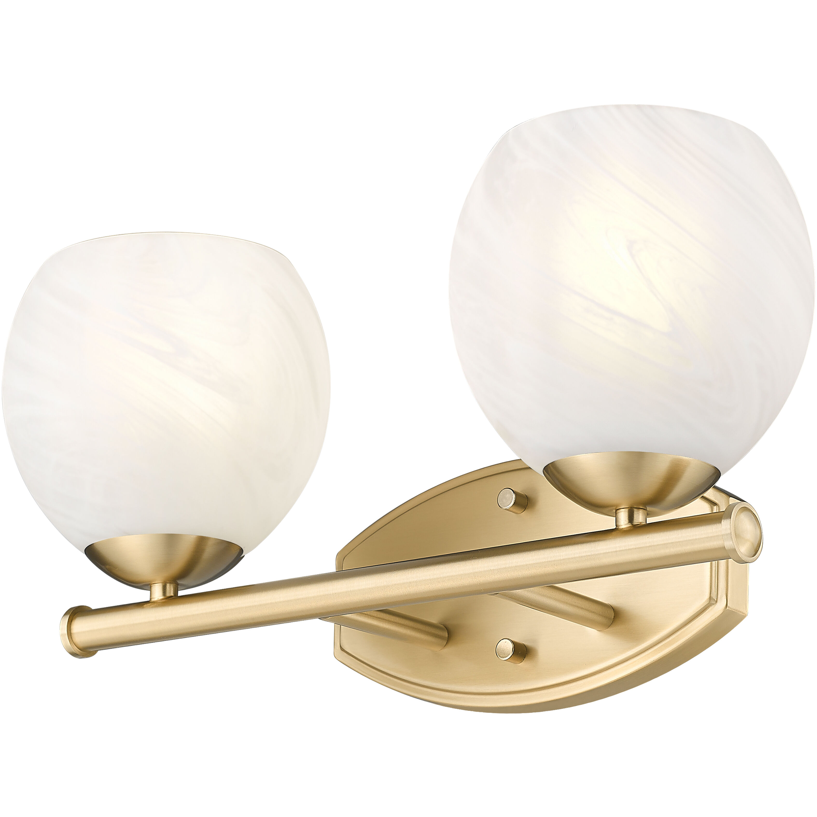 Colette Vanity Wall Light in Modern Gold