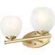 Colette Vanity Wall Light in Modern Gold