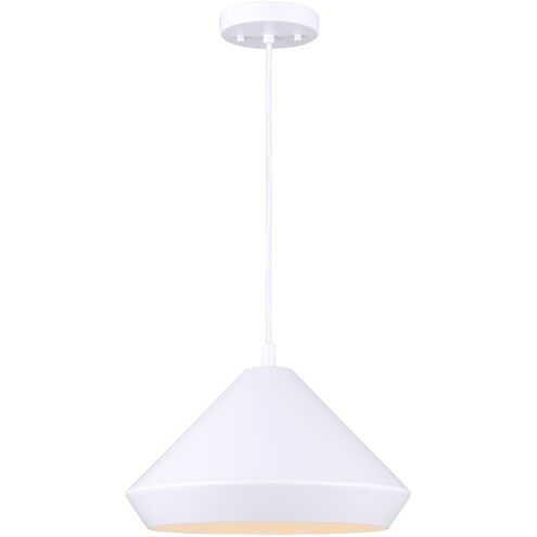 Byck 1 Light 13 inch Matte White Pendant Ceiling Light
