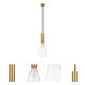 Ballston Edison LED 5 inch Satin Gold Mini Pendant Ceiling Light