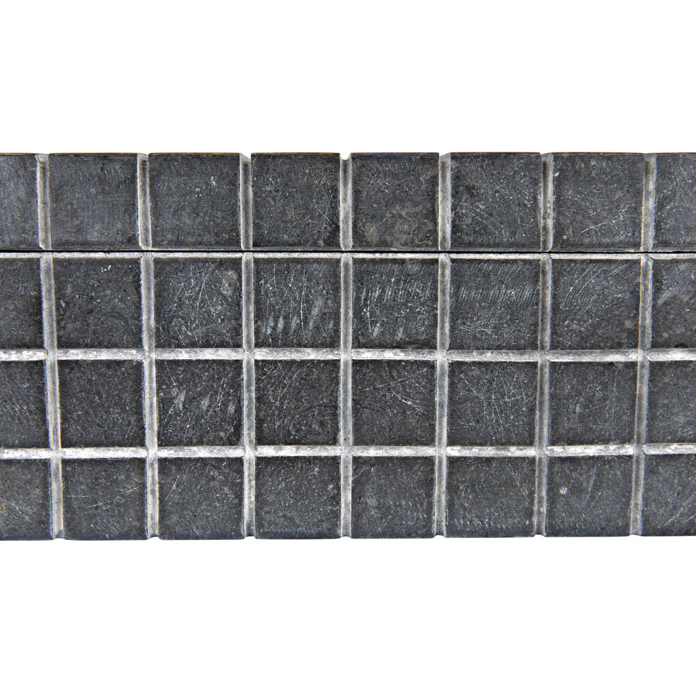 Berlin 9 X 4.5 inch Black Marble Box, Set of 2