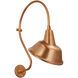 Thomas O'Brien Academy Barn Light LED 27 inch Soft Copper Larrabee Barn Light in 12.5" Soft Copper Tilted Bowers Shade