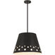 Katie 1 Light 18 inch Matte Black Chandelier Ceiling Light