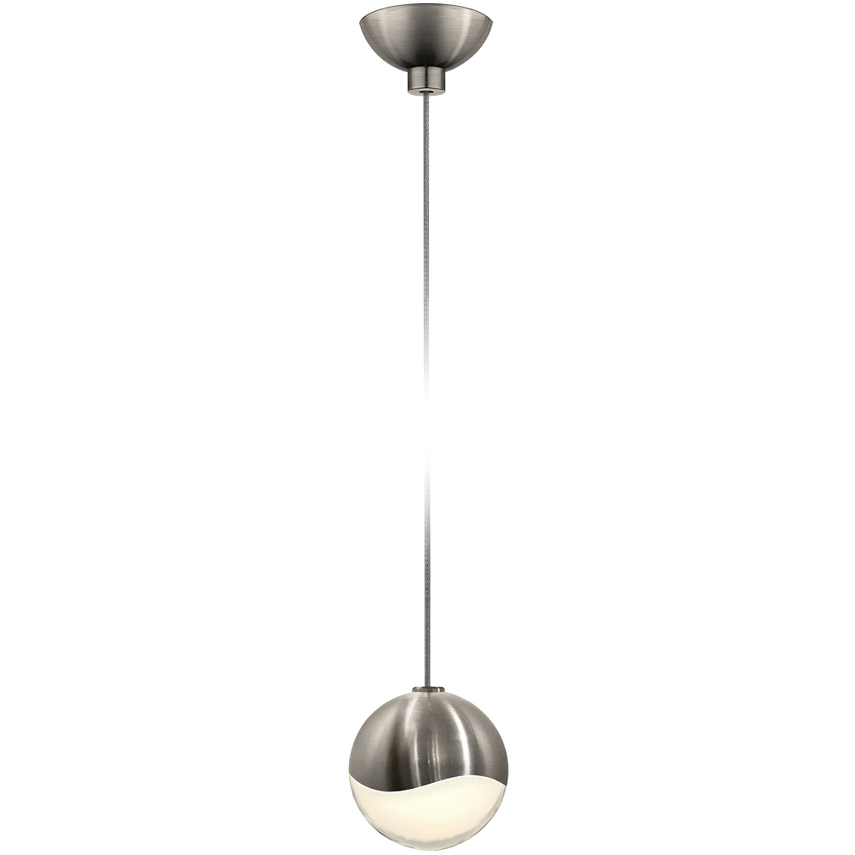 Grapes LED 2.5 inch Satin Nickel Pendant Ceiling Light in Small