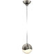 Grapes LED 2.5 inch Satin Nickel Pendant Ceiling Light in Small