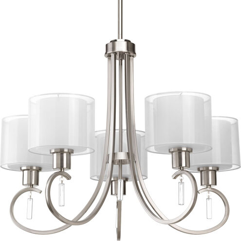 Gladden Pl 5 Light 25 inch Brushed Nickel Chandelier Ceiling Light