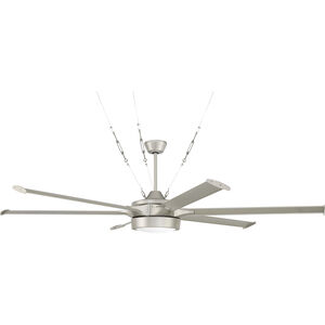 Prost 78 inch Painted Nickel with Painted Nickel Wingtip Blades Ceiling Fan, Blades Included
