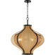 Monroe 3 Light 24 inch Matte Black Pendant Ceiling Light