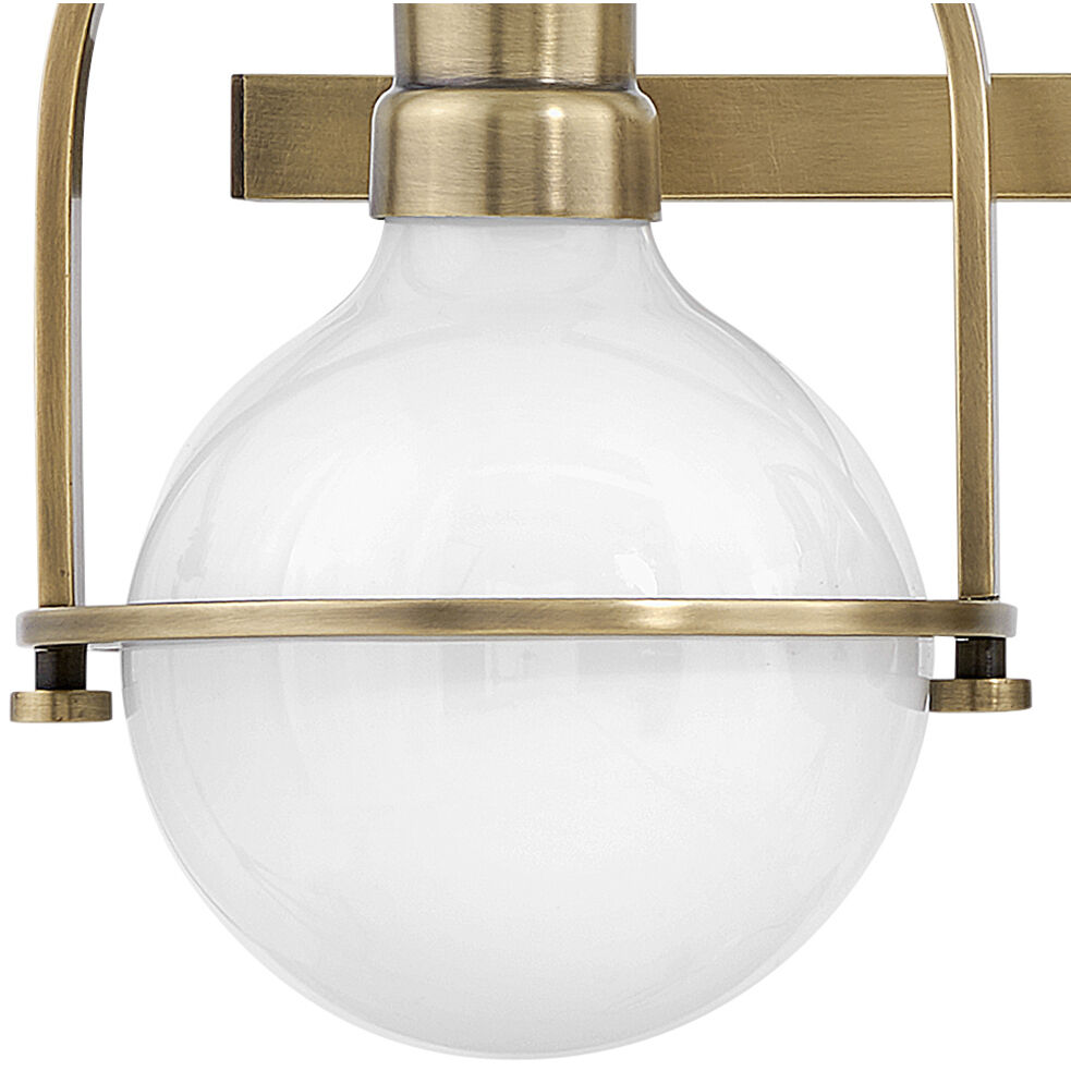 Somerset 3 Light 25 inch Heritage Brass Vanity Light Wall Light