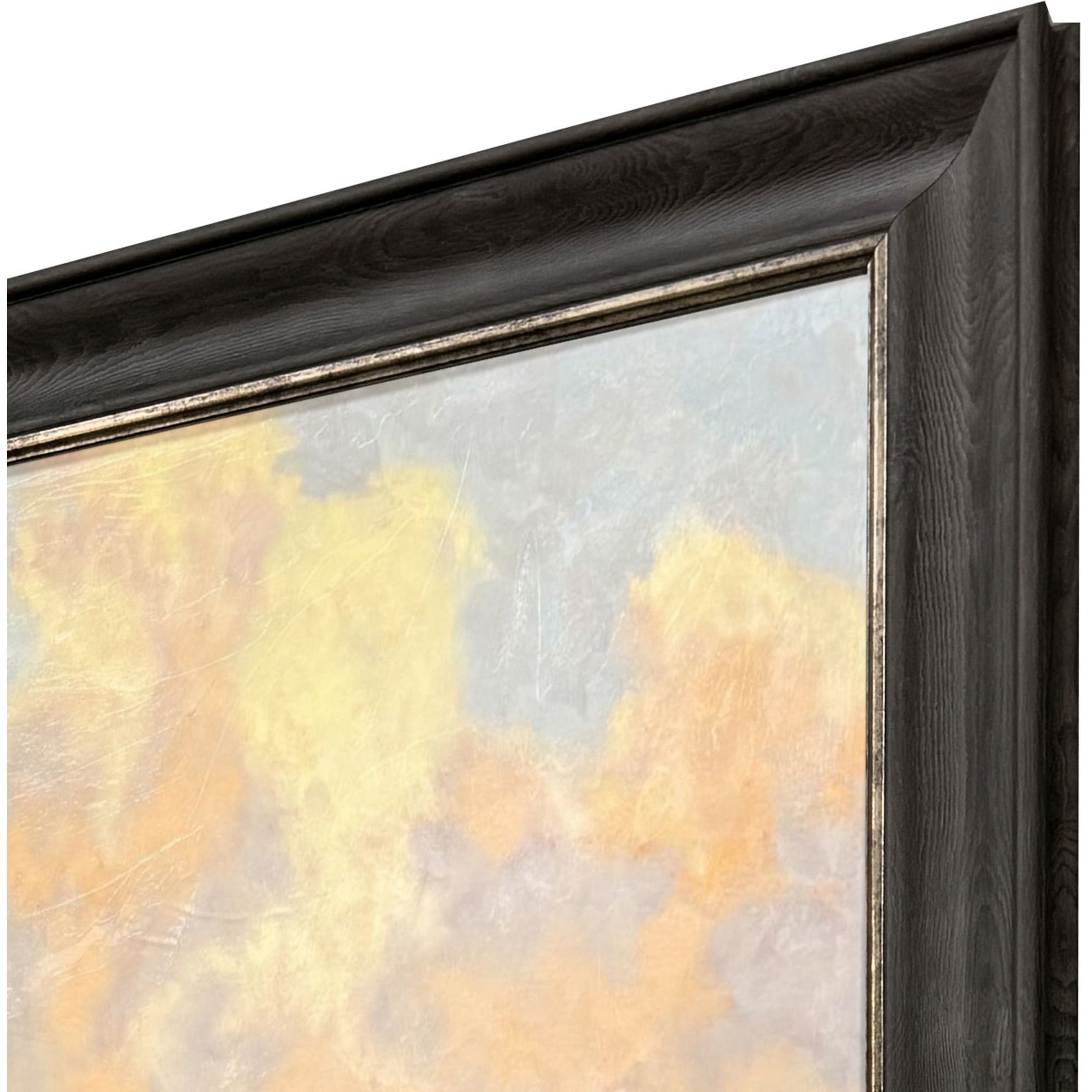 Resting Place Orange and Blue and Multi and Red Framed Art