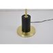 Canada 65 inch 60.00 watt Black and Satin Brass Floor Lamp Portable Light