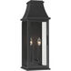Talburn 2 Light 24.25 inch Sand Coal Black Outdoor Wall Lantern