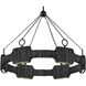 Lisa McDennon Raffi LED 30 inch Carbon Black Chandelier Ceiling Light