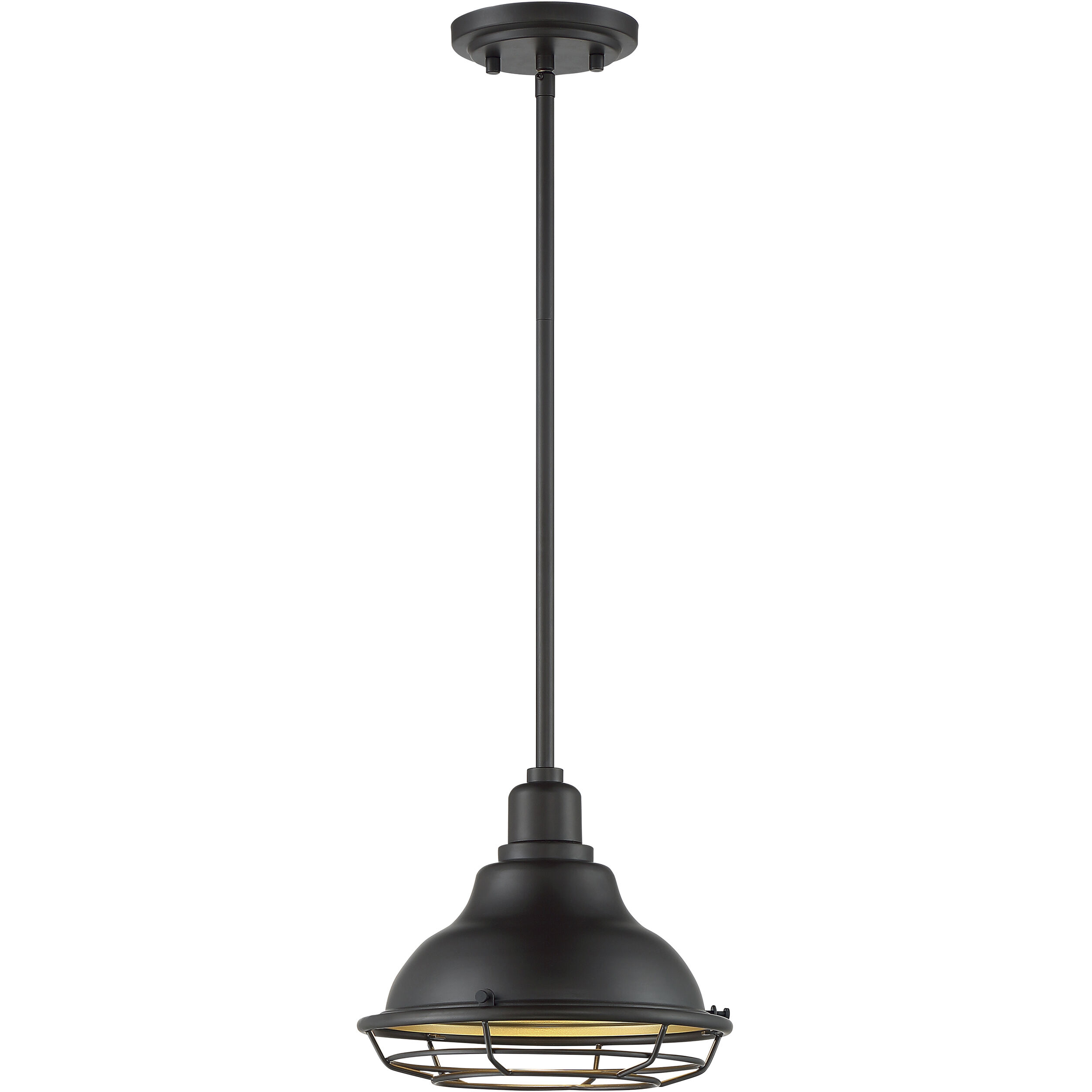 Newbridge 1 Light 10 inch Dark Bronze and Gold Pendant Ceiling Light