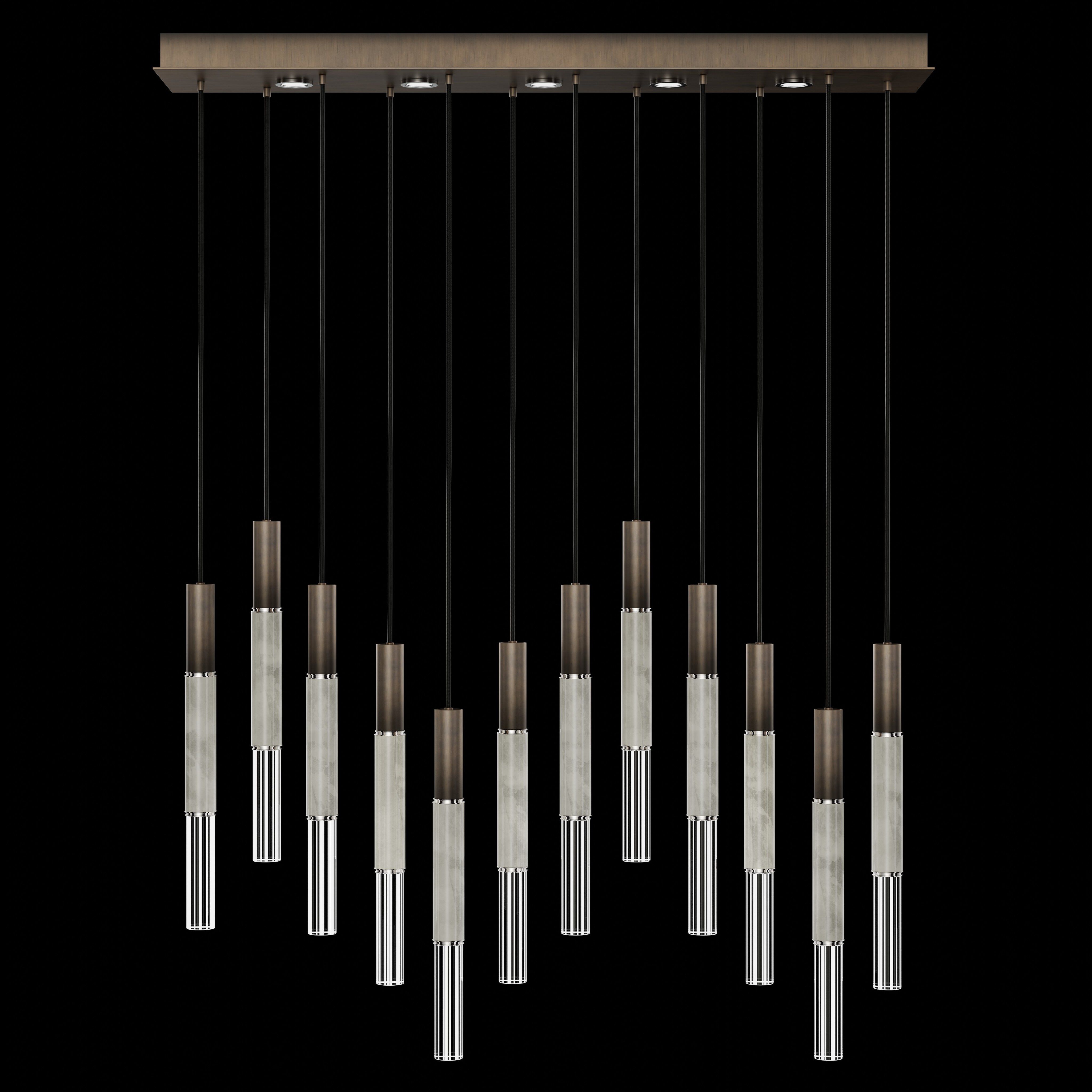 Antonia 17 Light 61 inch Bronze Pendant Ceiling Light