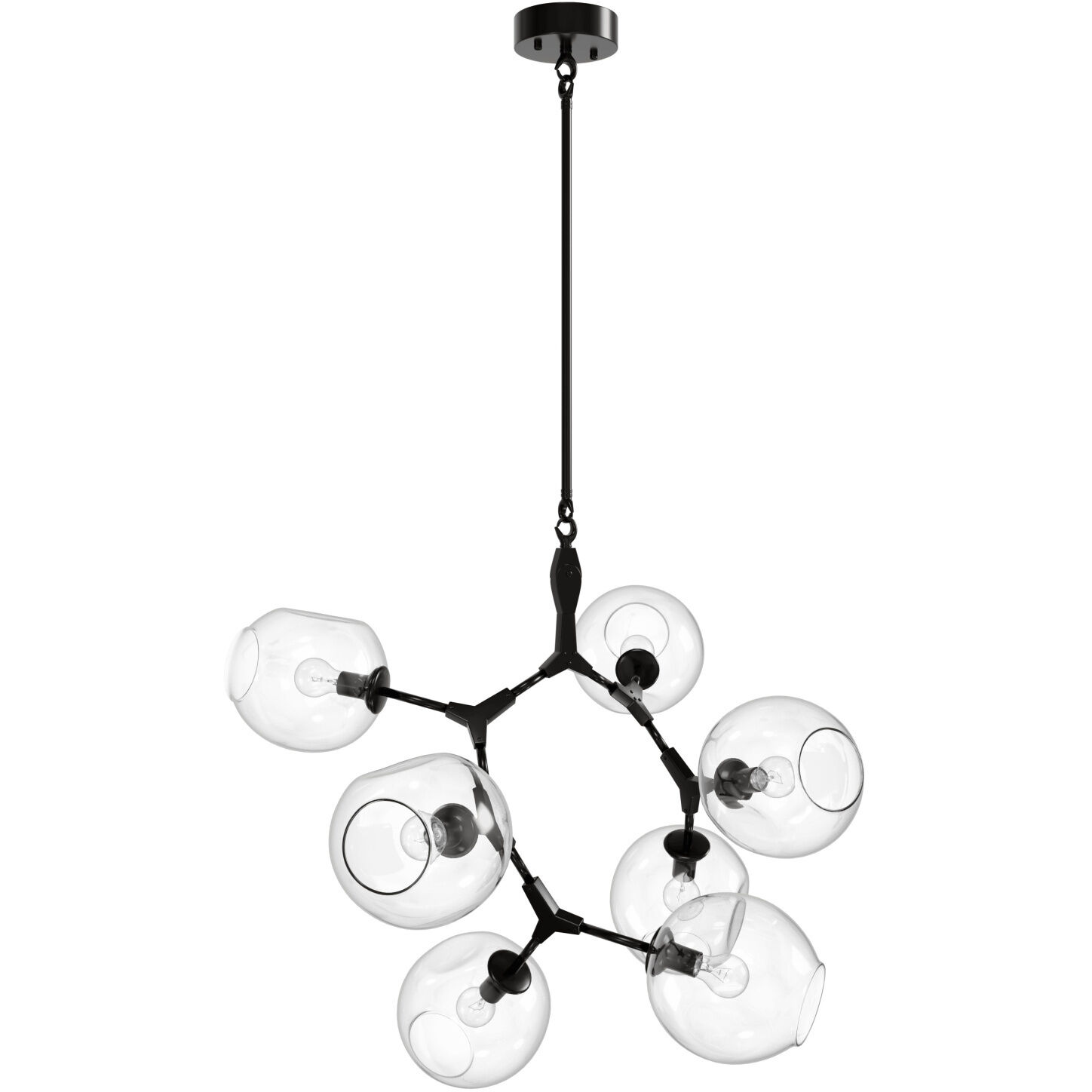 Fairfax Ave. 7 Light 28 inch Dark Bronze Chandelier Ceiling Light
