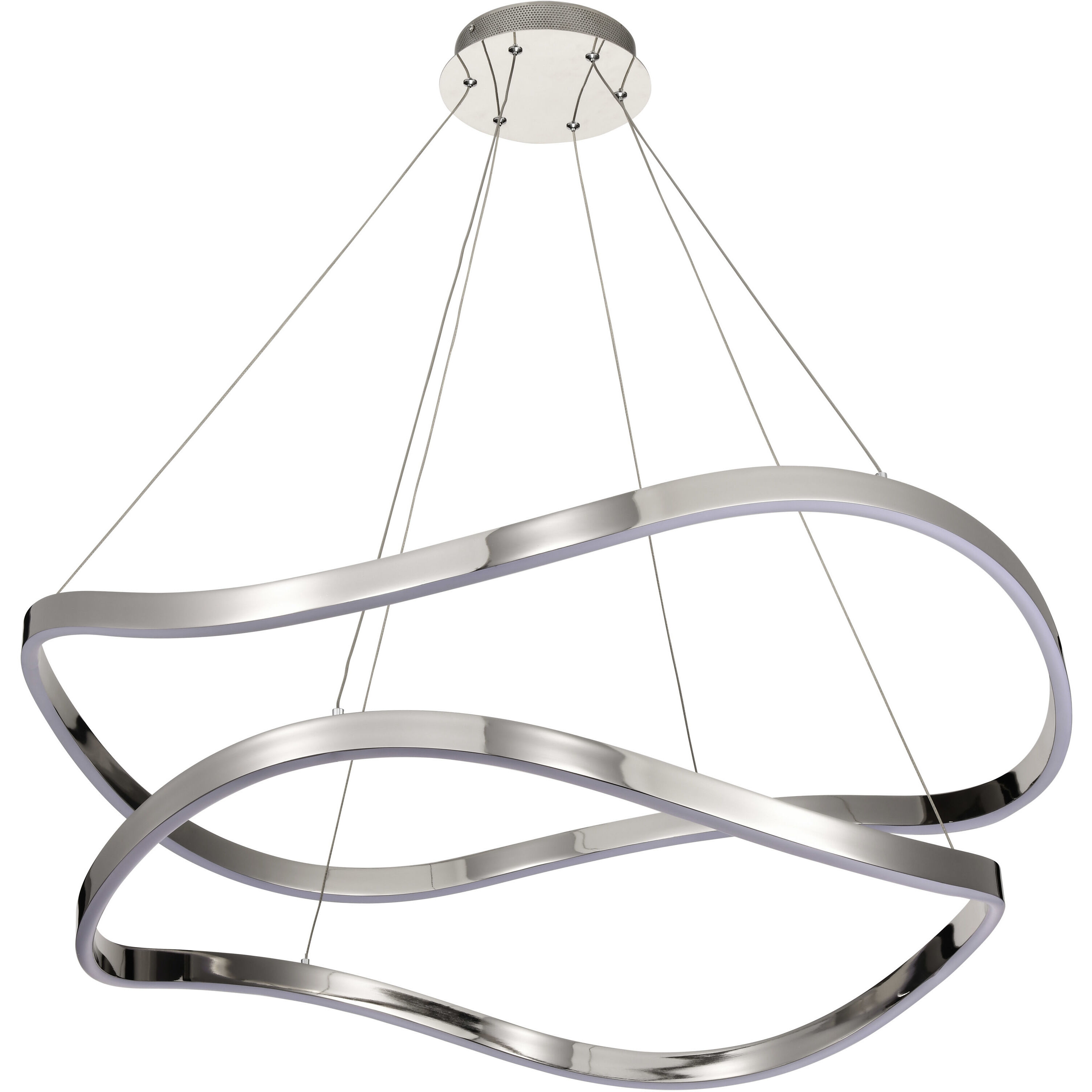 Sylas LED 37.4 inch Polished Nickel Pendant Ceiling Light