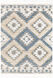 Lyon 84 X 63 inch Light Grey Rug in 5 x 8, Rectangle