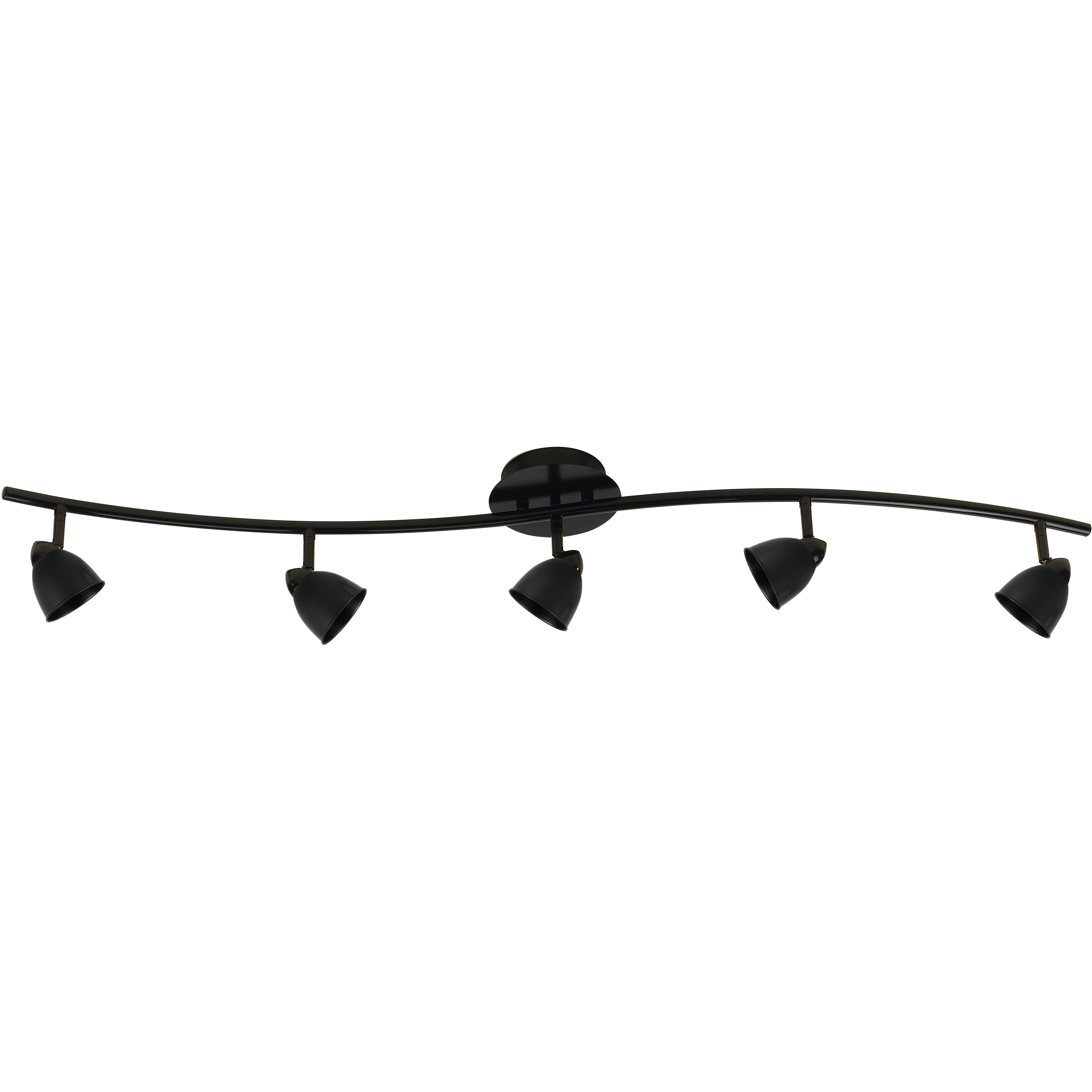 Serpentine 5 Light 120V Dark Bronze Rail Fixture Ceiling Light