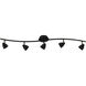 Serpentine 5 Light 120V Dark Bronze Rail Fixture Ceiling Light