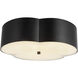 Alora Mood Adella 3 Light 14.13 inch Matte Black Flush Mount Ceiling Light