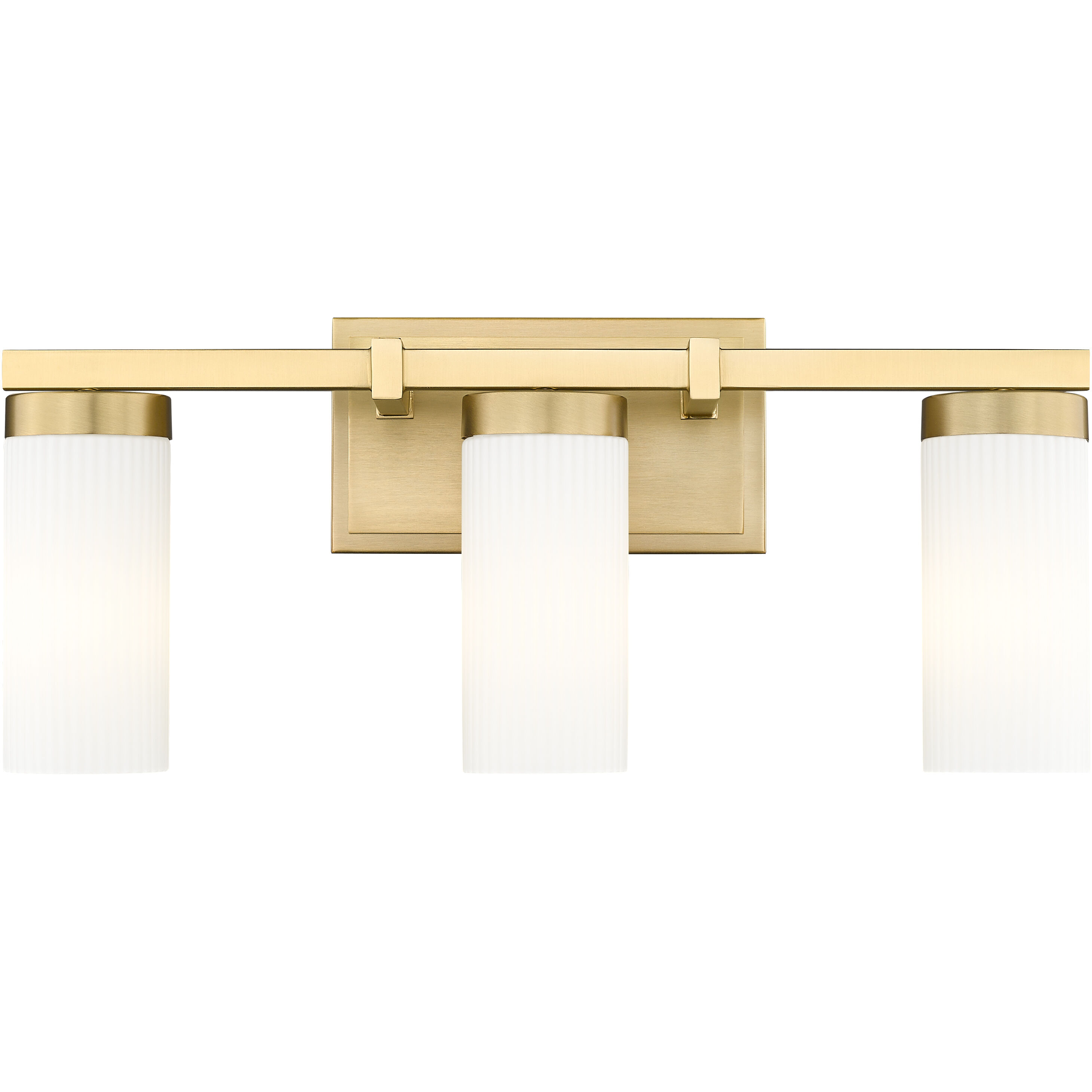 Danica 3 Light 20.5 inch Modern Gold Bath Vanity Light Wall Light