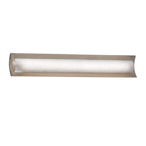 Fusion LED 30 inch Brushed Nickel Vanity Light Wall Light in Weave Fusion
