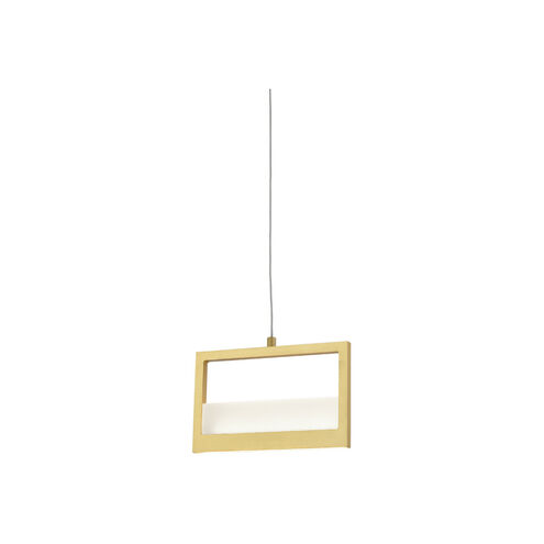 Ratio LED 1 inch Brushed Brass Pendant Ceiling Light