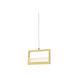 Ratio LED 1 inch Brushed Brass Pendant Ceiling Light