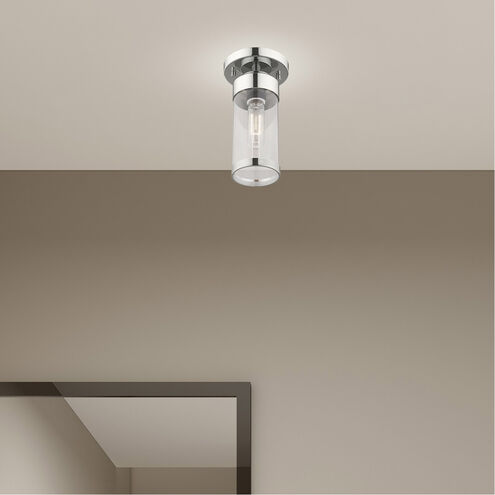 Hillcrest 1 Light 5 inch Polished Chrome Semi-Flush Mount Ceiling Light