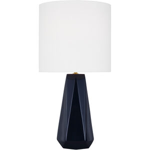Drew & Jonathan Moresby 23.13 inch 9.00 watt Gloss Navy Table Lamp Portable Light