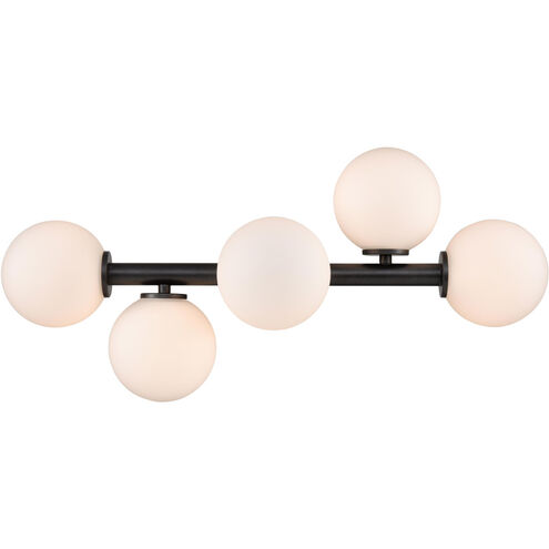 Alouette 5 Light 30 inch Graphite Vanity Light Wall Light