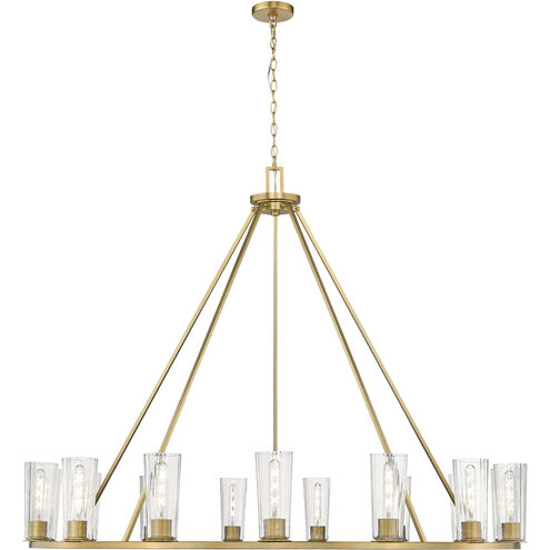 Titus 15 Light 62.5 inch Modern Gold Chandelier Ceiling Light