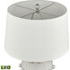 Torny 28 inch 9.00 watt White Glazed with Clear Table Lamp Portable Light