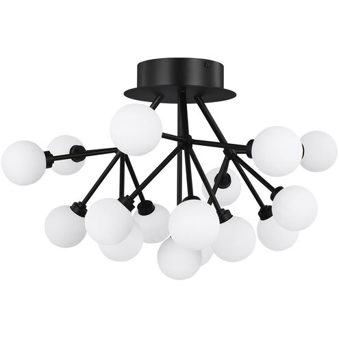 Sean Lavin Mara LED 25 inch Matte Black Flush Mount Ceiling Light, Integrated LED