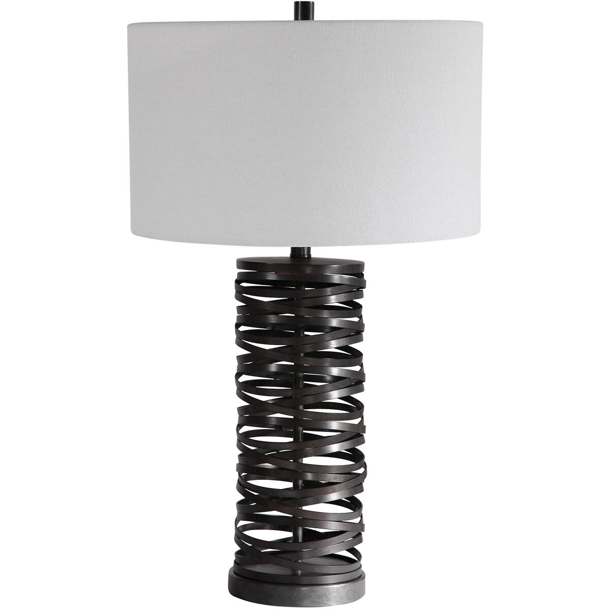 Alita 30 inch 150 watt Rust Black Table Lamp Portable Light