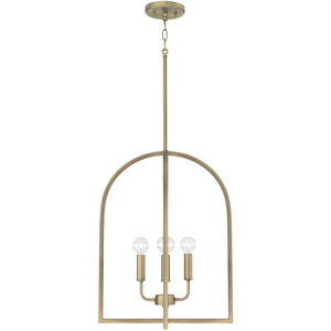 Lawson 4 Light 16 inch Aged Brass Foyer Ceiling Light