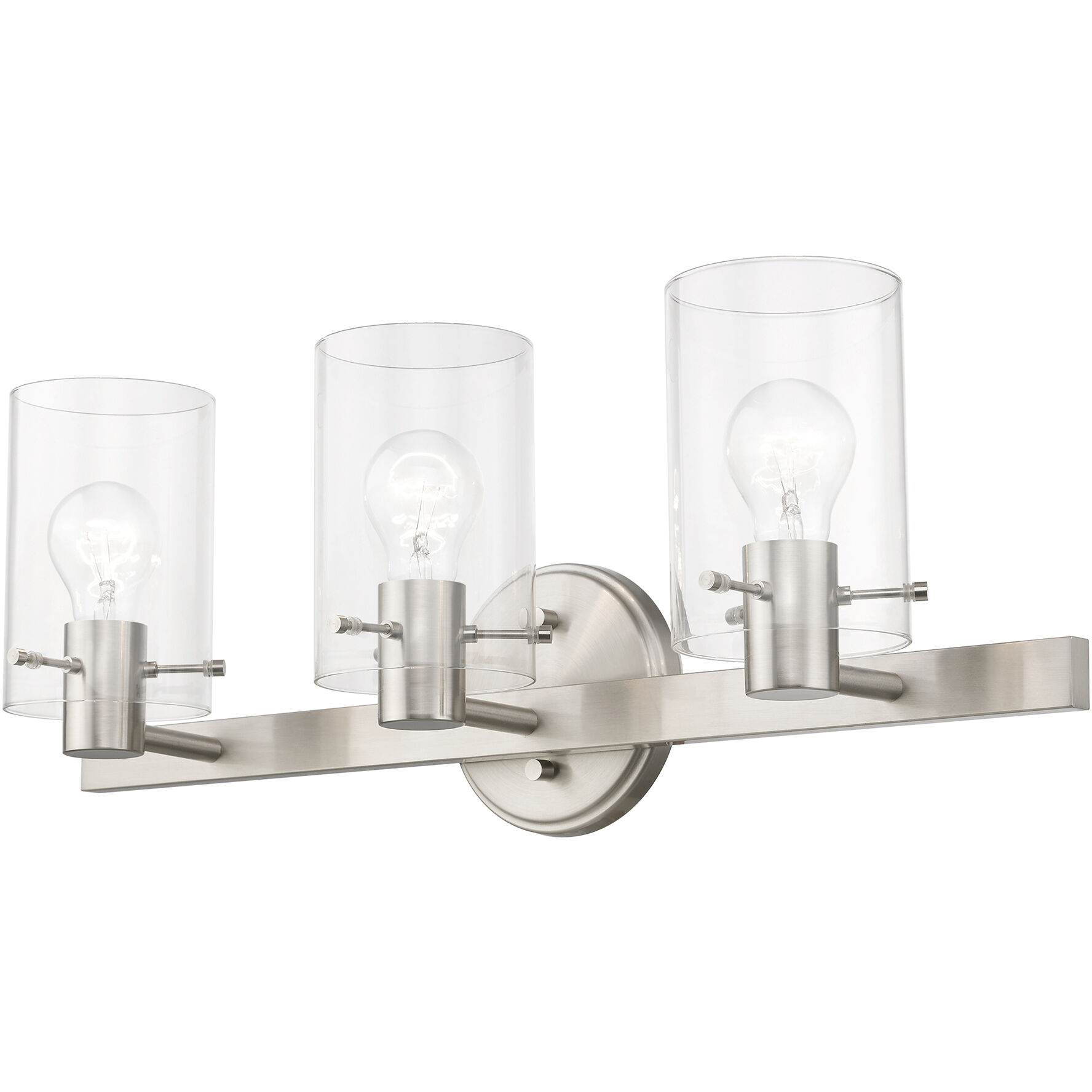 Munich 3 Light 23 inch Brushed Nickel Vanity Sconce Wall Light