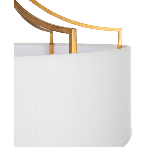 Lacey 4 Light 24.5 inch Vintage Gold Semi-Flush Mount Ceiling Light